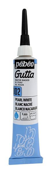 Pebeo Gutta Silk Outliner 20 ml - 02 - Perlemorshvid - Tekstilmaling