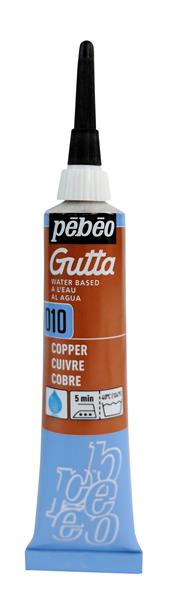 Pebeo Gutta Silk Outliner 20 ml - 10 - perlemor kobber - Tekstilmaling