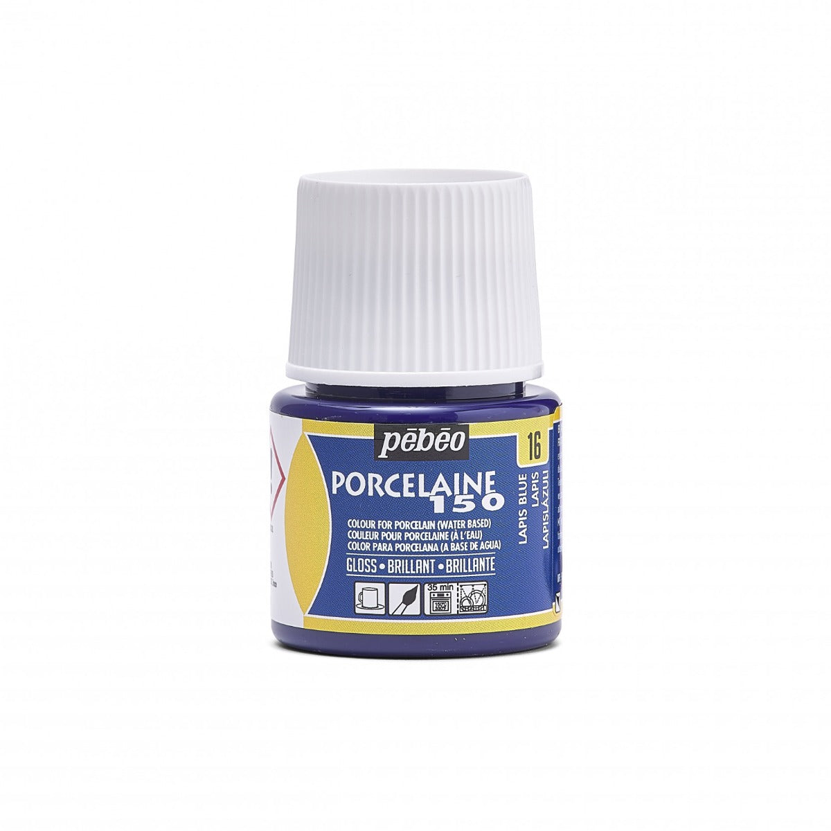 Pebeo Porcelaine 150 Porcelain paint 45 ml - 16 - Lapis-Lazuli - Lasi- ja posliinimaalit