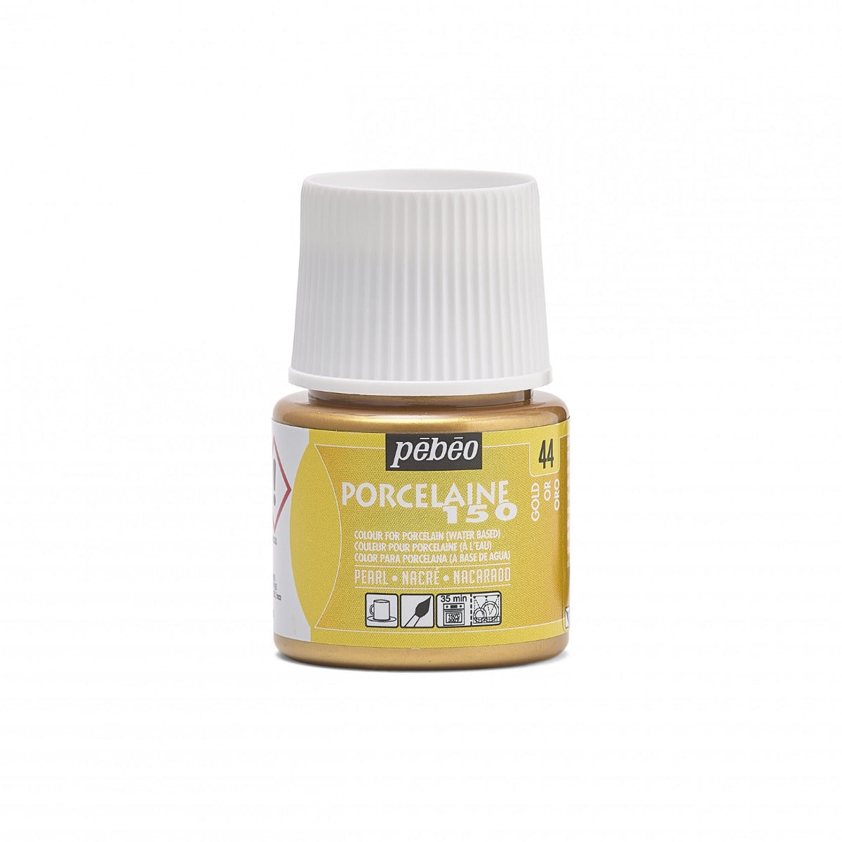 Pebeo Porcelaine 150 Porcelain paint 45 ml - 44 - kulta - Lasi- ja posliinimaalit