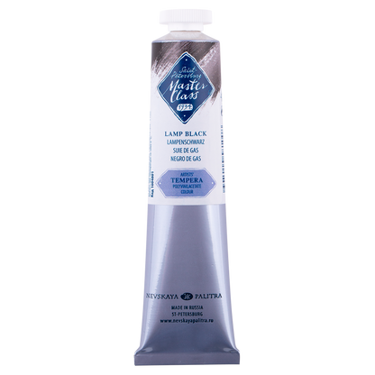 Master Class Tempera Paint 46 ml - Lamp musta - Guassi ja tempera