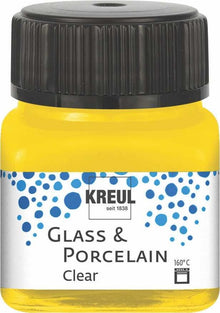 Kreul Glass & Porcelain Clear 20 ml - Zonnegeel - Lasi- ja posliinimaalit