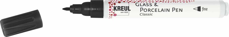 Kreul Glass & Porcelain Porseleinstift Classic - musta - fine - Lasi- ja posliinimaalit