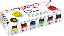 Kreul Glass and porcelain paint Sets 6 x 20 ml - Classic - peittävä Värit - Lasi- ja posliinimaalit