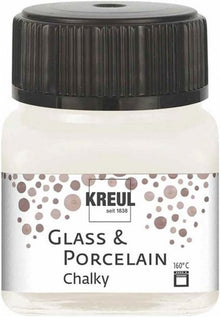 Kreul Glass and porcelain paint Chalky 20 ml - valkoinen Cotton - Lasi- ja posliinimaalit