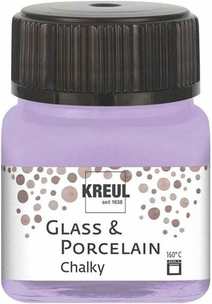 Kreul Glass and porcelain paint Chalky 20 ml - Sweet Lavender - Glas- og porcelænsmaling
