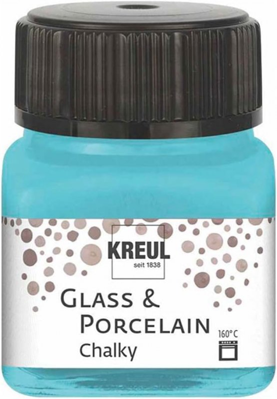 Kreul Glass and porcelain paint Chalky 20 ml - Ice mint - Glas- og porcelænsmaling