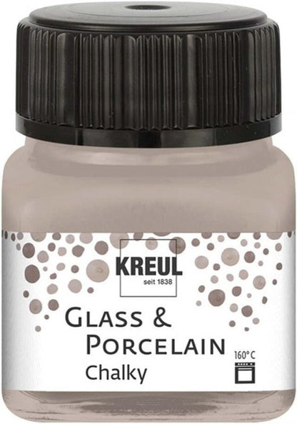 Kreul Glass and porcelain paint Chalky 20 ml - Noble Nougat - Glas- og porcelænsmaling