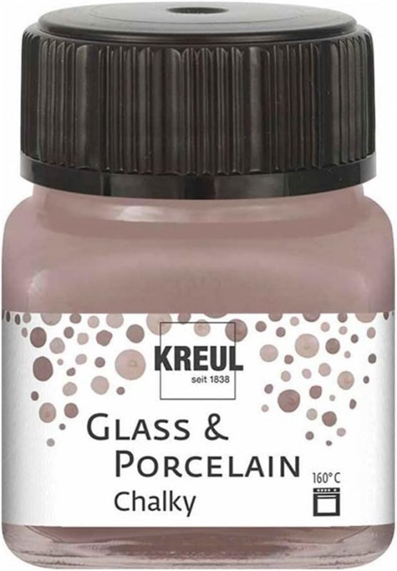 Kreul Glass and porcelain paint Chalky 20 ml - Mild Mocca - Glas- og porcelænsmaling