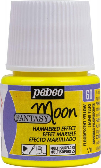 Pebeo Fantasy Moon Effect paint 45 ml - fluorescerende gul - Effektmaling