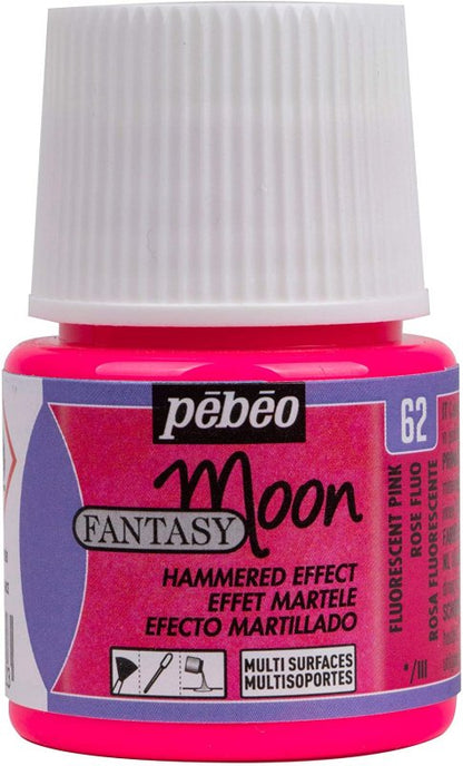 Pebeo Fantasy Moon Effect paint 45 ml - fluorescerende rosa - Effektmaling
