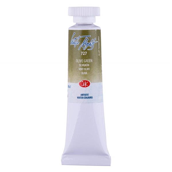 White Nights Watercolour Tube 10 ml - Olive verde - Acquerelli