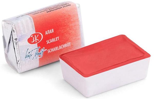 White Nights Watercolour Pan 2.5 ml - Kleuren N-Z - helakanpunainen - Vesivärit