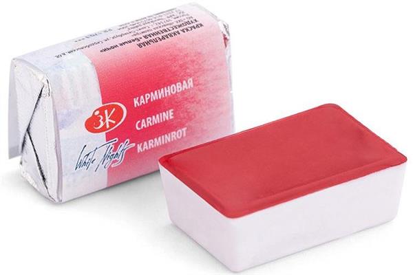 White Nights Watercolour Pan 2.5 ml - Kleuren A-M - karminrød - Akvarelmaling