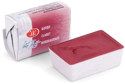 White Nights Watercolour Pan 2.5 ml - Kleuren A-M - Claret - Akvarelmaling