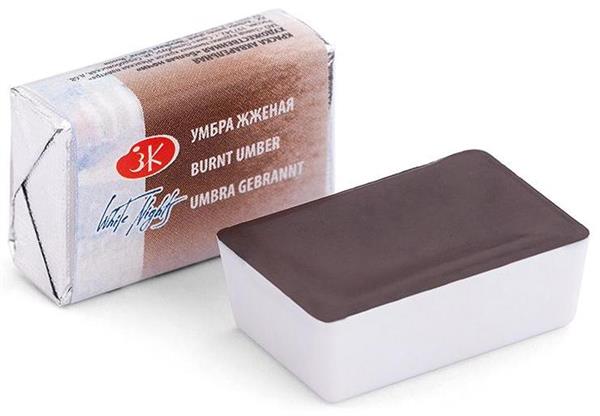 White Nights Watercolour Pan 2.5 ml - Kleuren A-M - Burnt umbra - Akvarelmaling