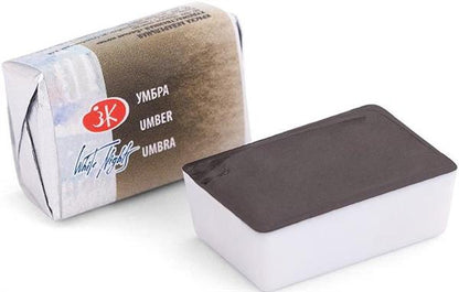 White Nights Watercolour Pan 2.5 ml - Kleuren N-Z - umbra - Vesivärit