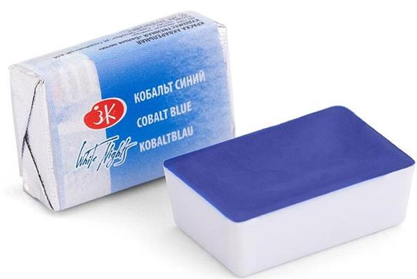 White Nights Watercolour Pan 2.5 ml - Kleuren A-M - kobolt blå - Akvarelmaling