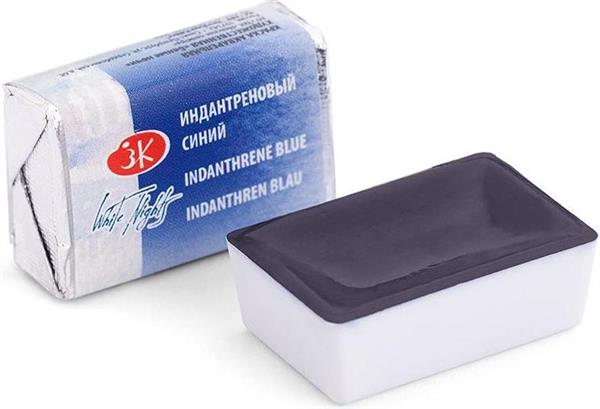White Nights Watercolour Pan 2.5 ml - Kleuren A-M - Indanthrene blå lys - Akvarelmaling