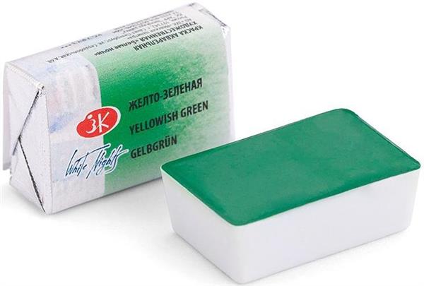 White Nights Watercolour Pan 2.5 ml - Kleuren N-Z - keltainen-vihreä - Vesivärit