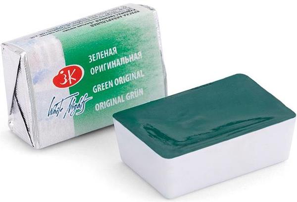 White Nights Watercolour Pan 2.5 ml - Kleuren A-M - grøn Original - Akvarelmaling
