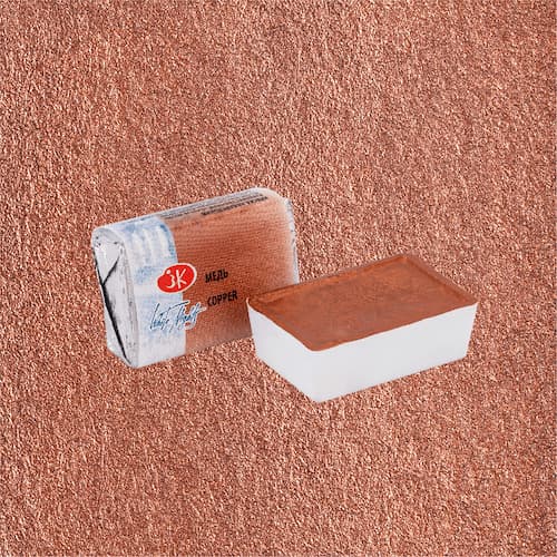 White Nights Watercolour Pan 2.5 ml - Kleuren A-M - kobber - Akvarelmaling