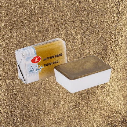 White Nights Watercolour Pan 2.5 ml - Kleuren A-M - Antique guld - Akvarelmaling