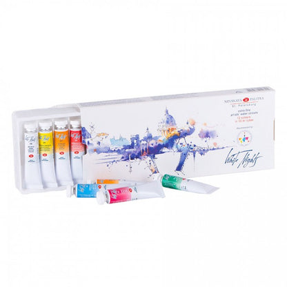 White Nights Watercolour Sets - IWS selection - 12 x 10 ml - Akvarelmaling