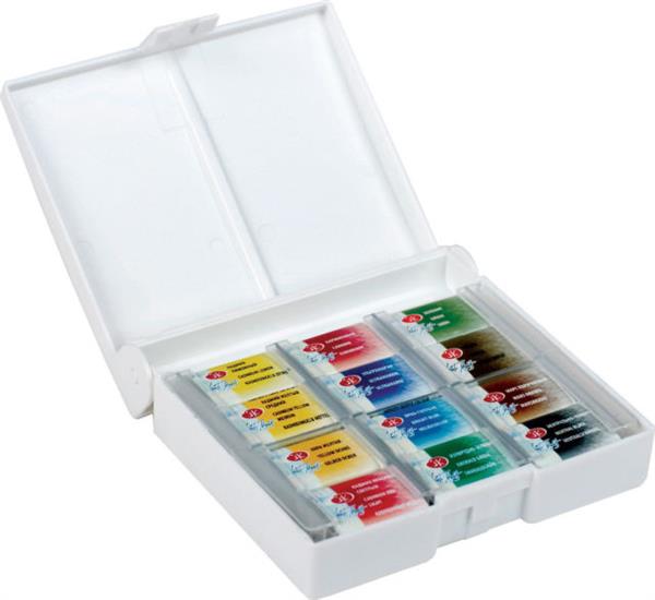 White Nights Watercolour Sets - Plastic Æske - 12-pak - Akvarelmaling