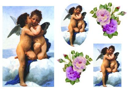 Hobby & Blu Printed Decoupage Rice Paper 43 x 32 cm - Design 166 - Papir