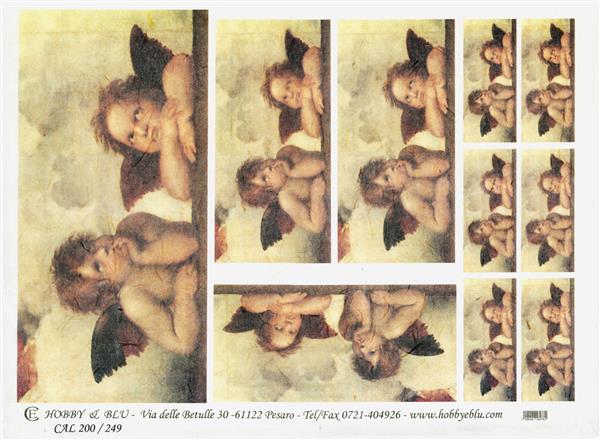 Hobby & Blu Printed Decoupage Rice Paper 43 x 32 cm - Design 249 - Papir