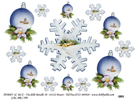 Hobby & Blu Printed Decoupage Rice Paper 43 x 32 cm - Design 290 - Papir