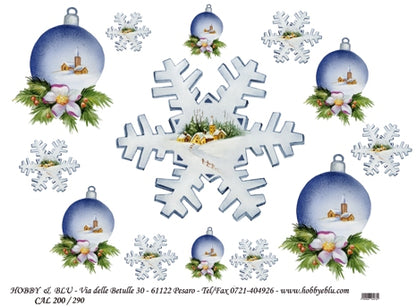 Hobby & Blu Printed Decoupage Rice Paper 43 x 32 cm - Design 290 - Papir