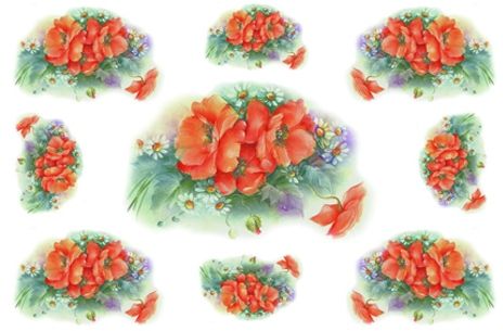 Hobby & Blu Printed Decoupage Rice Paper 43 x 32 cm - Design 295 - Papir