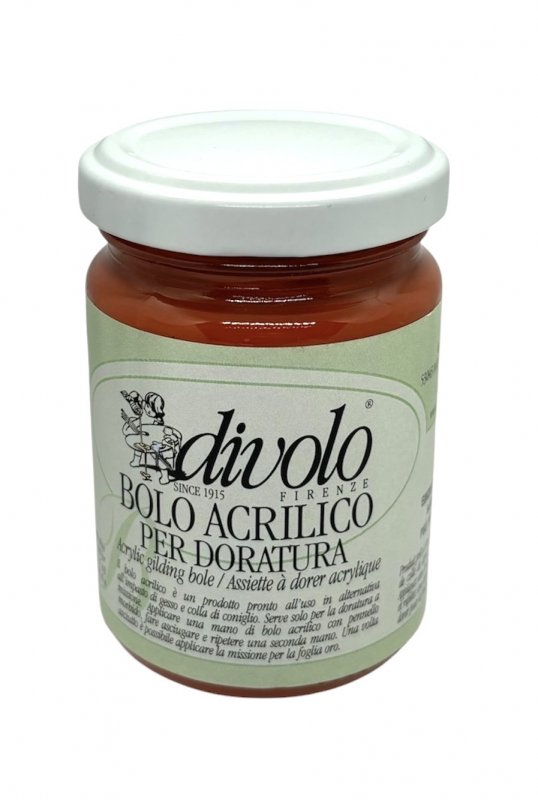 Divolo Acryl-Poliment Gilding ground 125 ml - rød - Malemedier