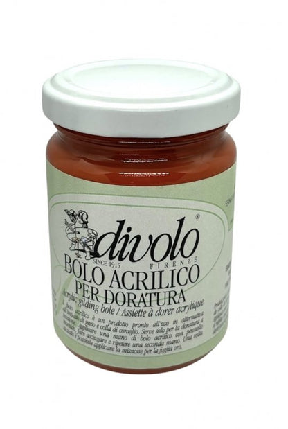 Divolo Acryl-Poliment Gilding ground 125 ml - rød - Malemedier