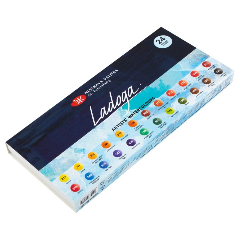 Ladoga Artist's Water Colour Set - 24 Pack