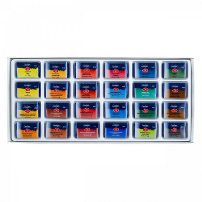 Ladoga Artist's Water Colour Set - 24 Pack - Akvarelmaling