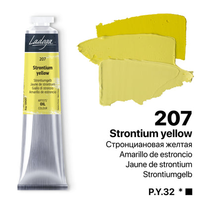 Ladoga Oil Paint 46 ml - Strontium gul - Oliemaling