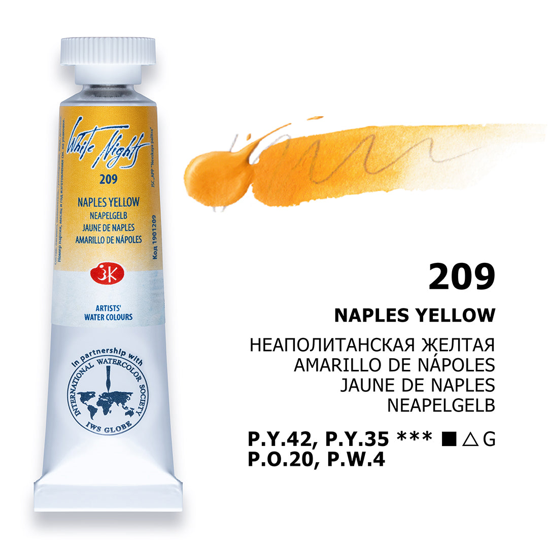 White Nights Watercolour Tube 10 ml - Naples giallo - Acquerelli
