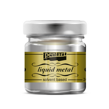 Pentart Vloeibare Metaalverf 30 ml - sølv - Effektmaling