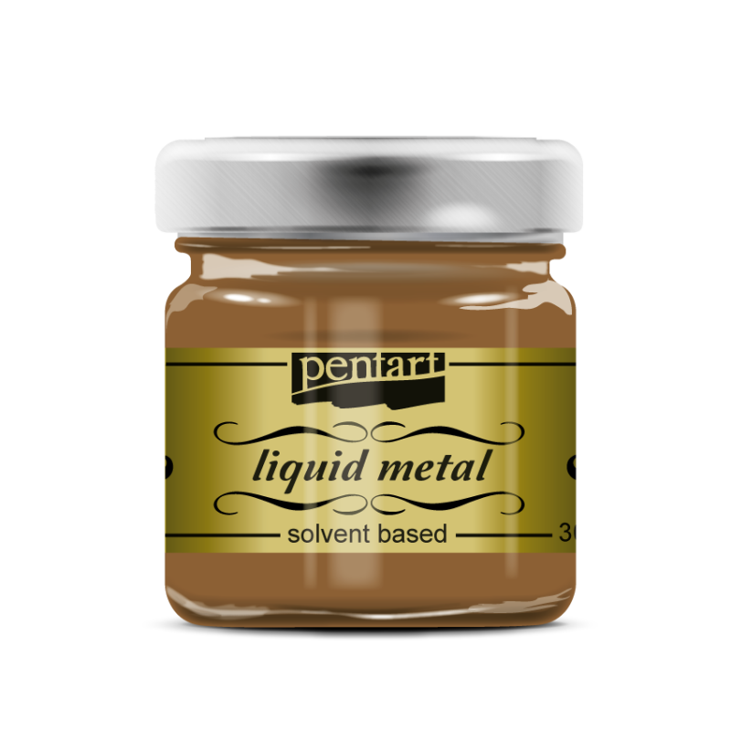 Pentart Vloeibare Metaalverf 30 ml - bronze - Effektmaling