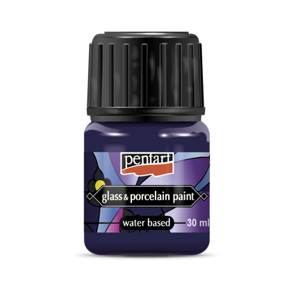 Pentart Porslin & glasfärg 30 ml - violett - Glas- och porslinsfärg