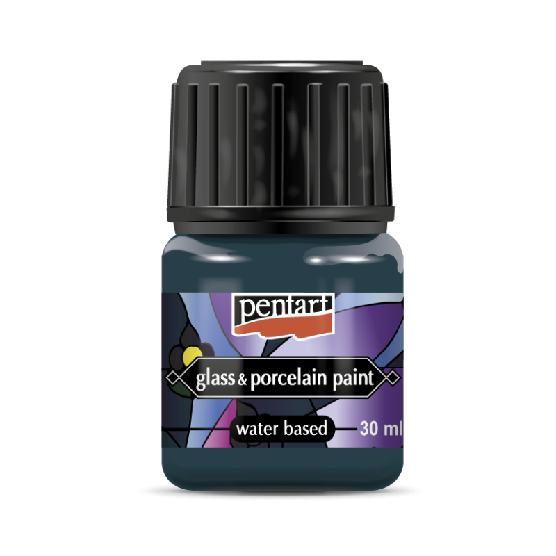 Pentart Porslin & glasfärg 30 ml - turkos- grön - Glas- och porslinsfärg