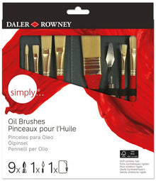 Daler-Rowney Simply Brush set - Oil paint case - 10 pieces