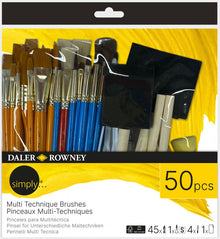 Daler-Rowney Simply Ultimate Mixed Media Brush set - 50 pieces