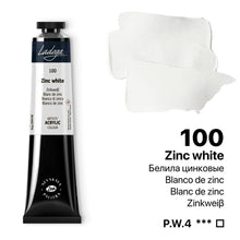 Ladoga Acrylic Paint 46 ml - Zinc vit - Akrylfärg