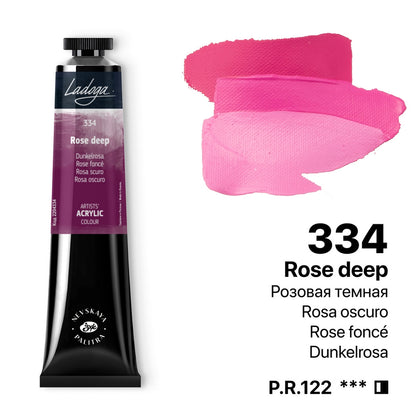 Ladoga Acrylic Paint 46 ml - djup rosa - Akrylfärg