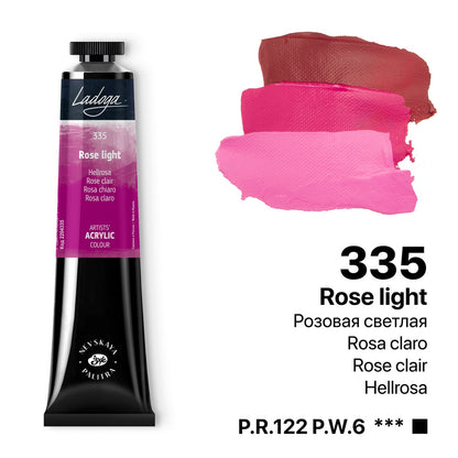 Ladoga Acrylic Paint 46 ml - ljus rosa - Akrylfärg
