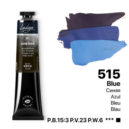 Ladoga Acrylic Paint 46 ml - blå - Akrylfärg